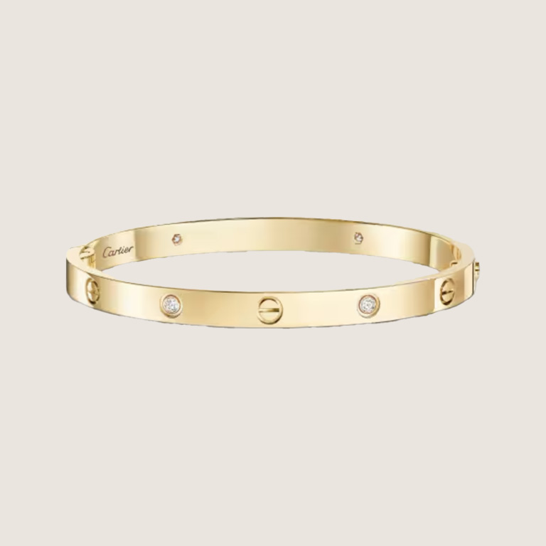 CARTIER Love Bracelet Narrow version 4 Diamonds