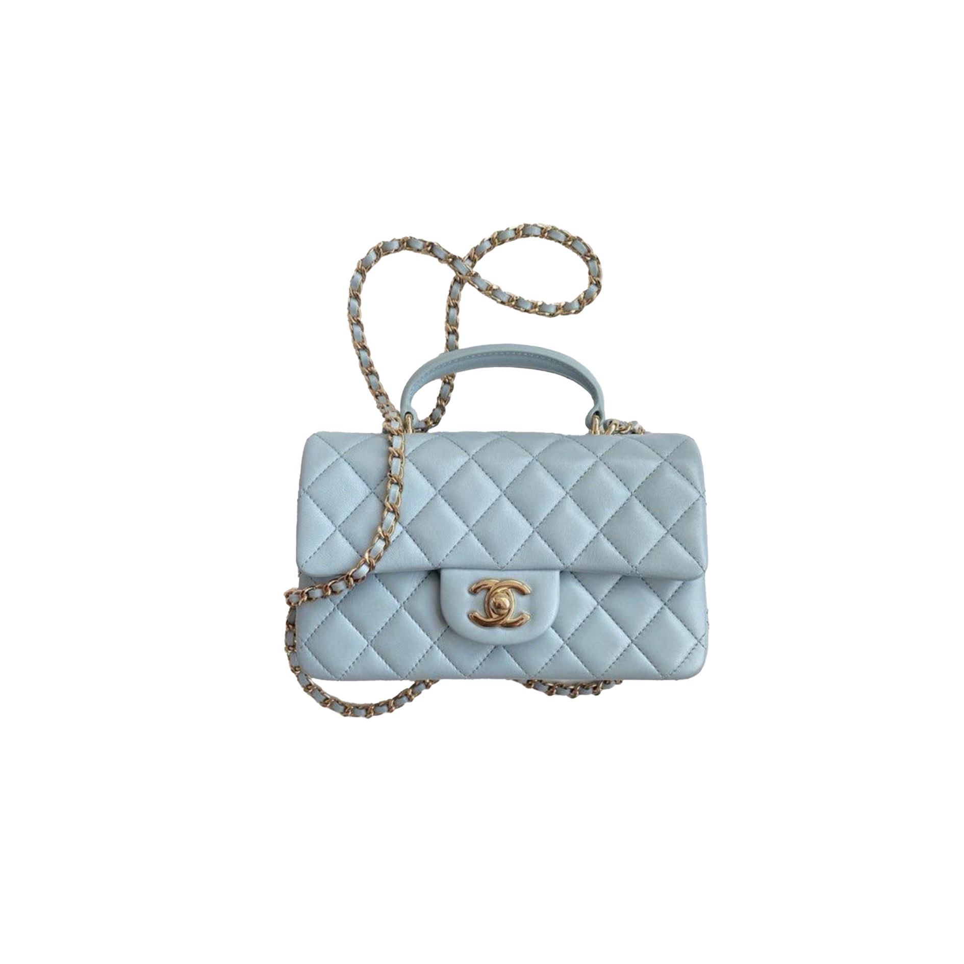 CHANEL Classic Flap CF MINI Handle - Rare color