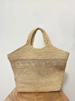 YSL ICARE IN RAFFIA Tote