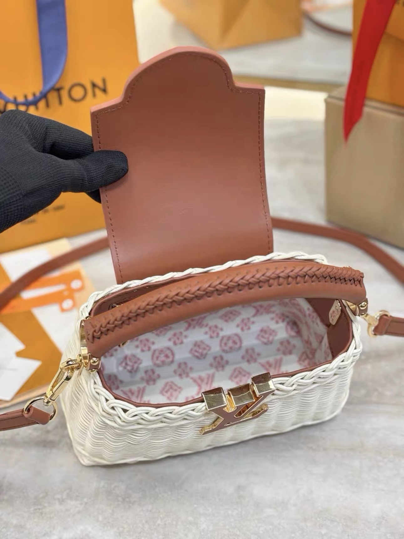 LV Capucines Mini Wicker Bag