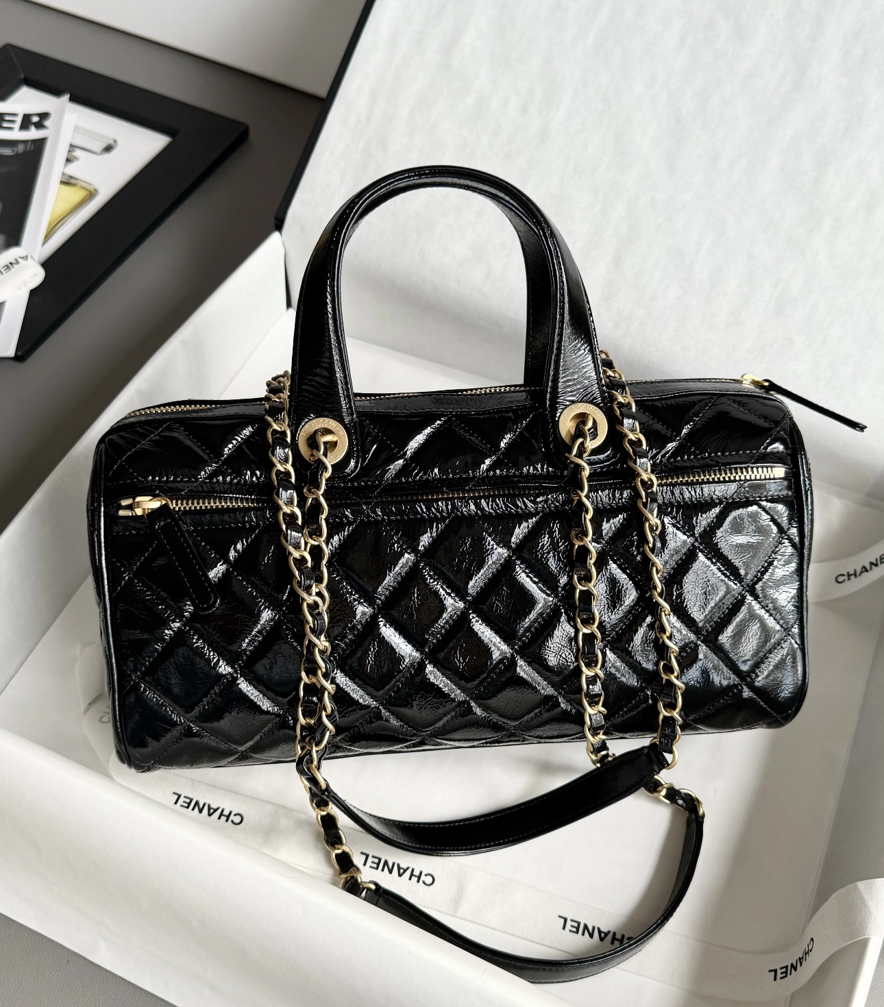 CHANEL Large Bowling Bag