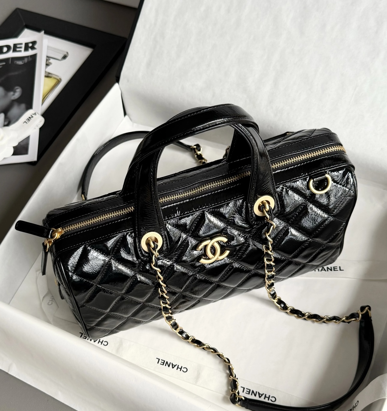 CHANEL Large Bowling Bag