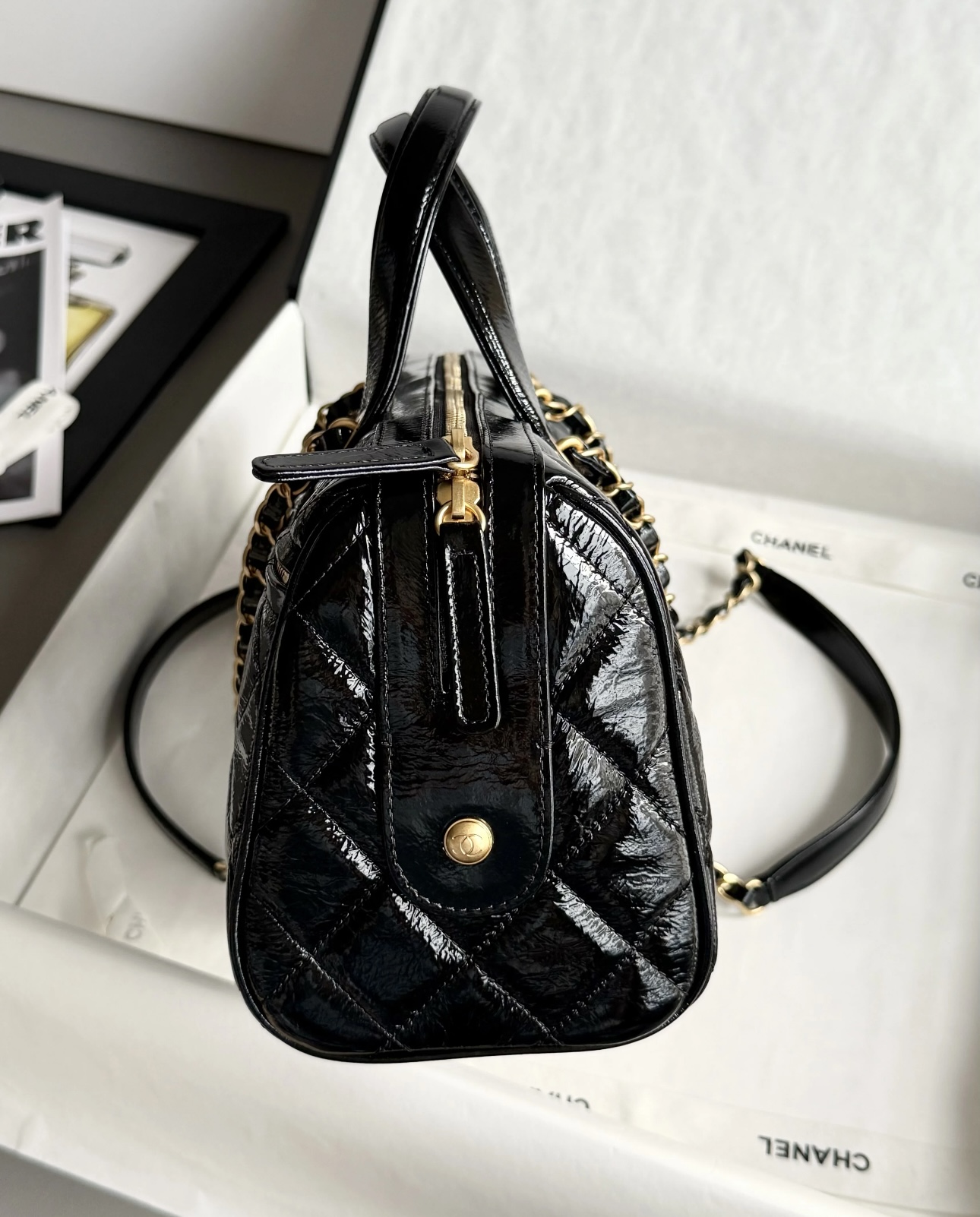CHANEL Large Bowling Bag