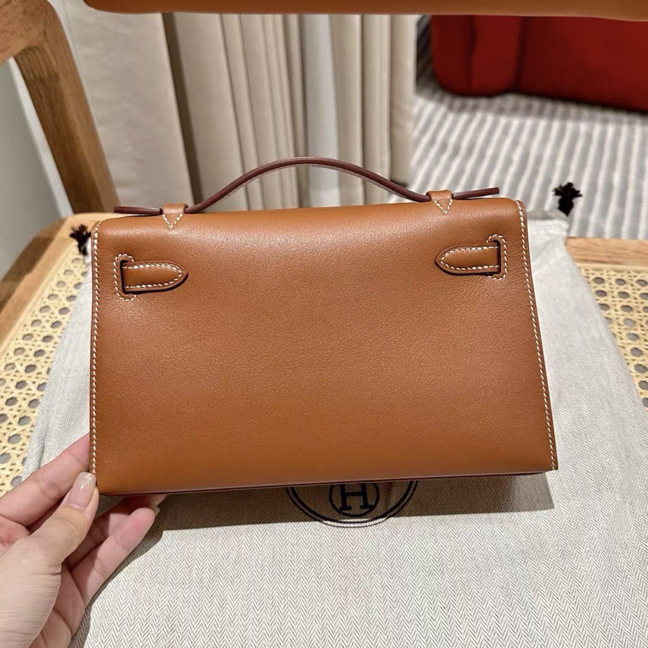 HERMES Kelly I Sellier Mini Epso Swift Leather