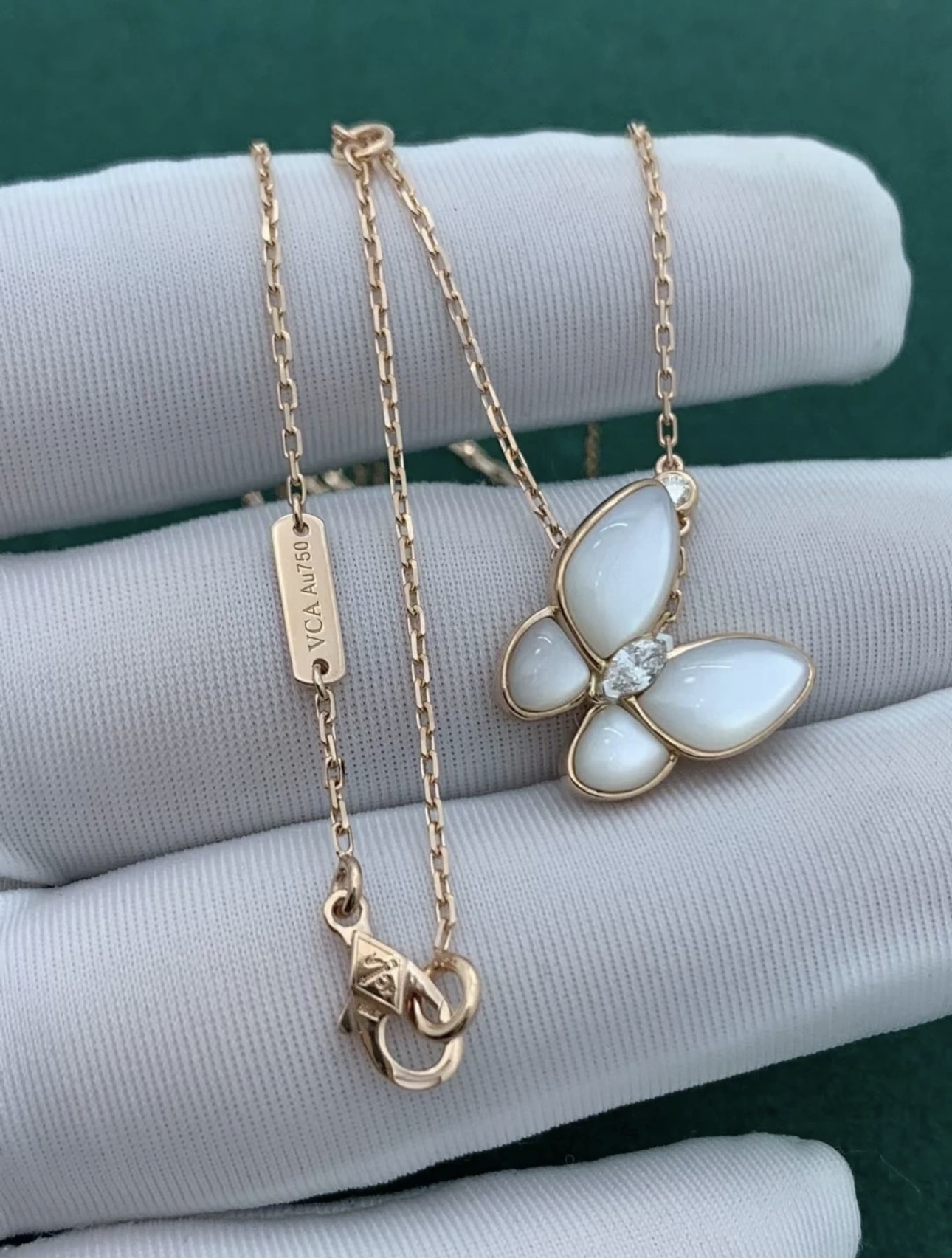 VCA Two Butterfly Necklace