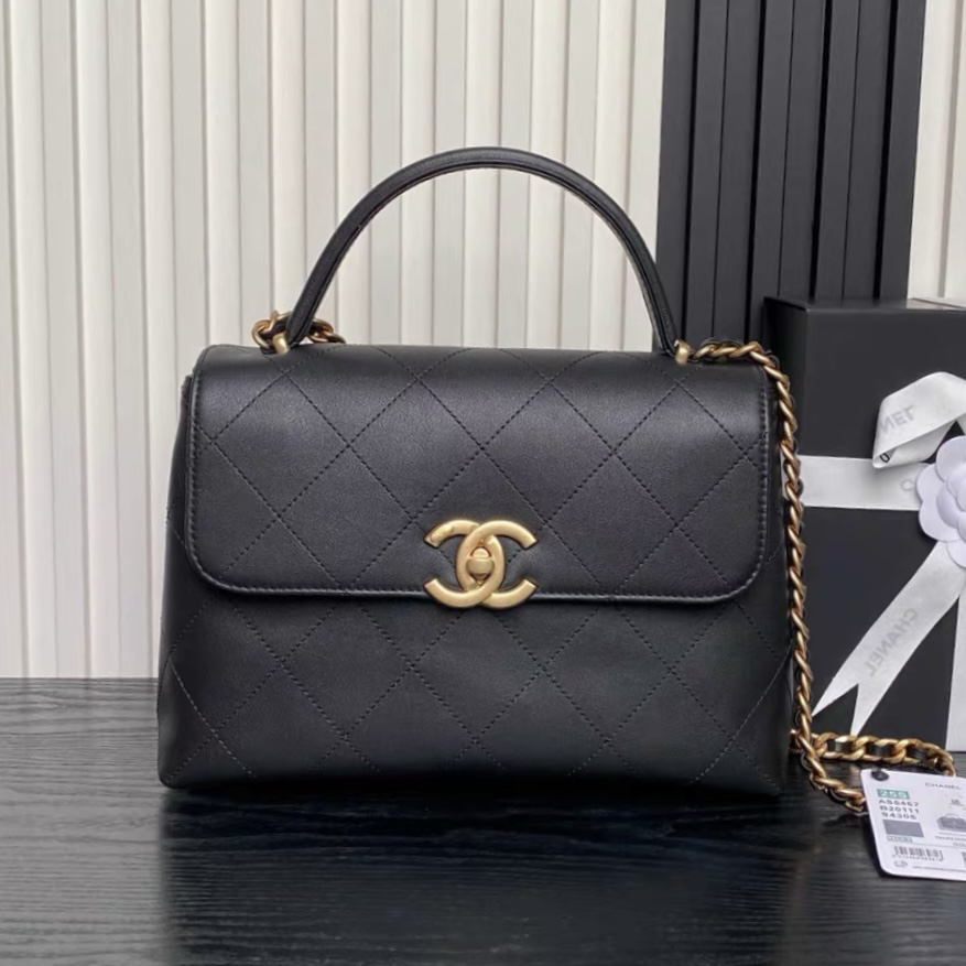 CHANEL 25S Flap Bag With Top Handle