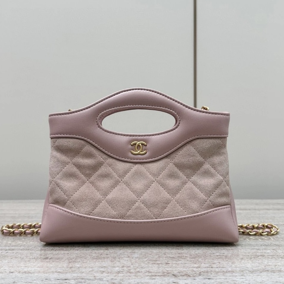 CHANEL 31 Crossbody Bag in Suede Leather