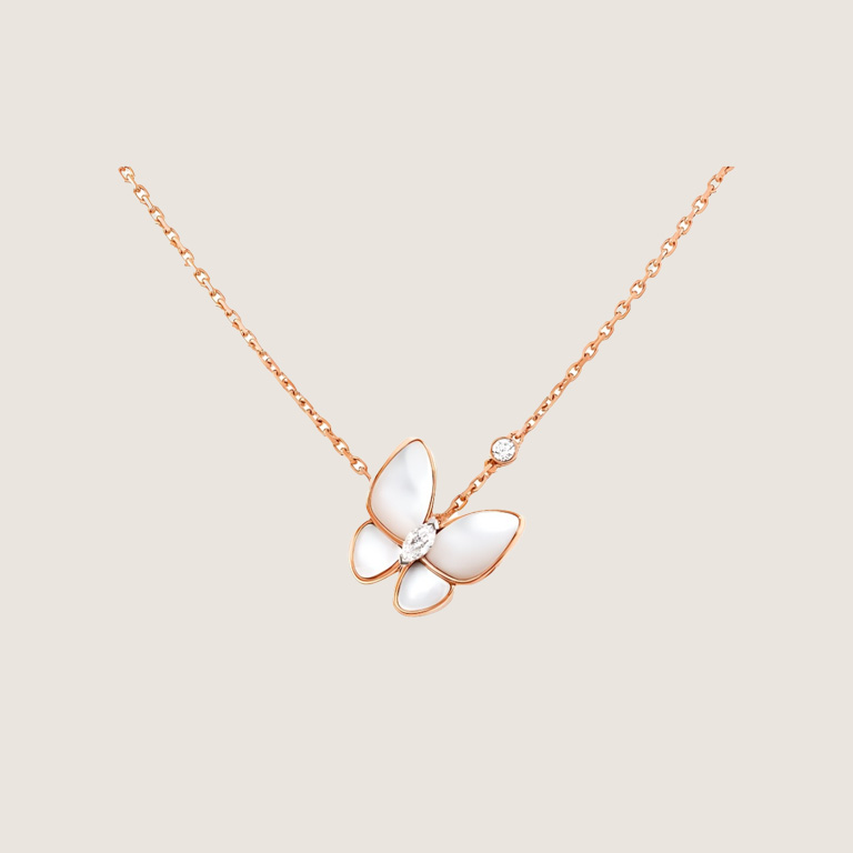 VCA Two Butterfly Necklace