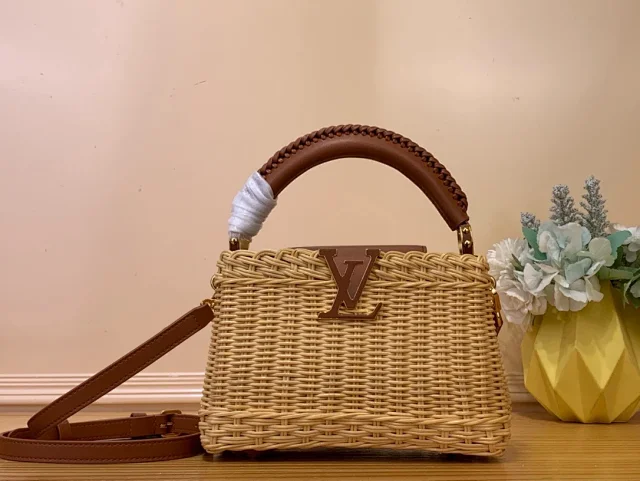 LV Capucines Mini Wicker Bag