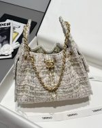 CHANEL 25 small handbag Wool tweed