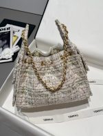 CHANEL 25 small handbag Wool tweed