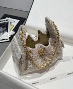 CHANEL 25 small handbag Wool tweed