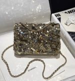 CHANEL Flap Bag Handmade Beaded Sequins
