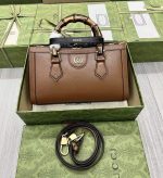 Gucci Diana Leather Shoulder Bag