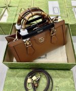 Gucci Diana Leather Shoulder Bag