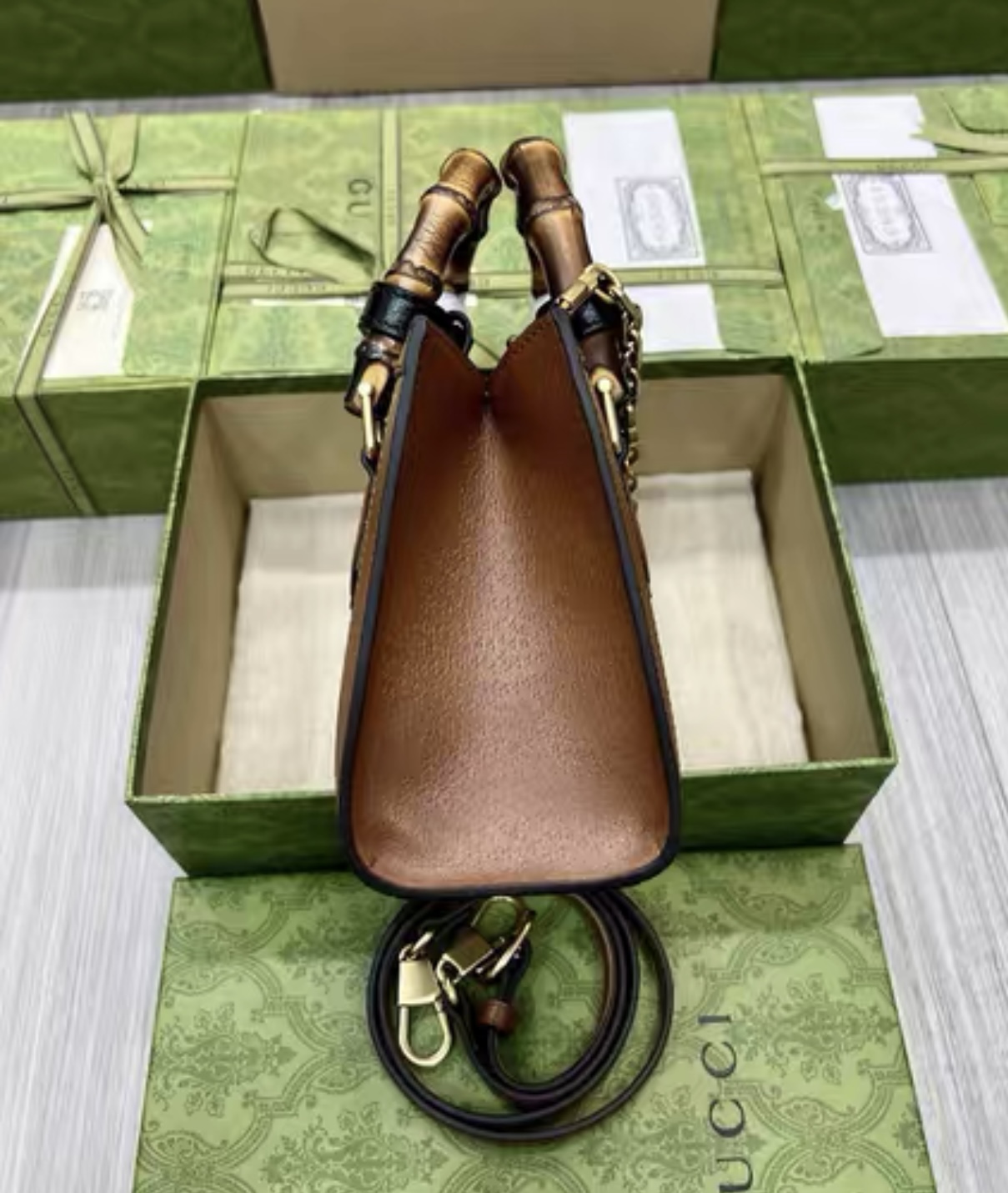 Gucci Diana Leather Shoulder Bag