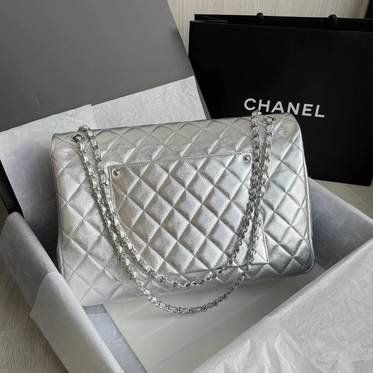 CHANEL CF MAXI Caviar Leather