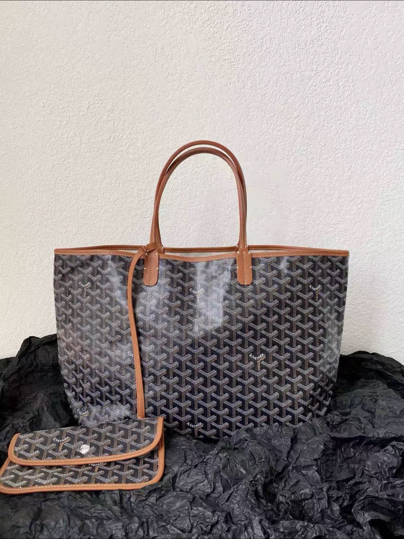 GOYARD Saint Louis Y Monogram Canvas Tote Bag