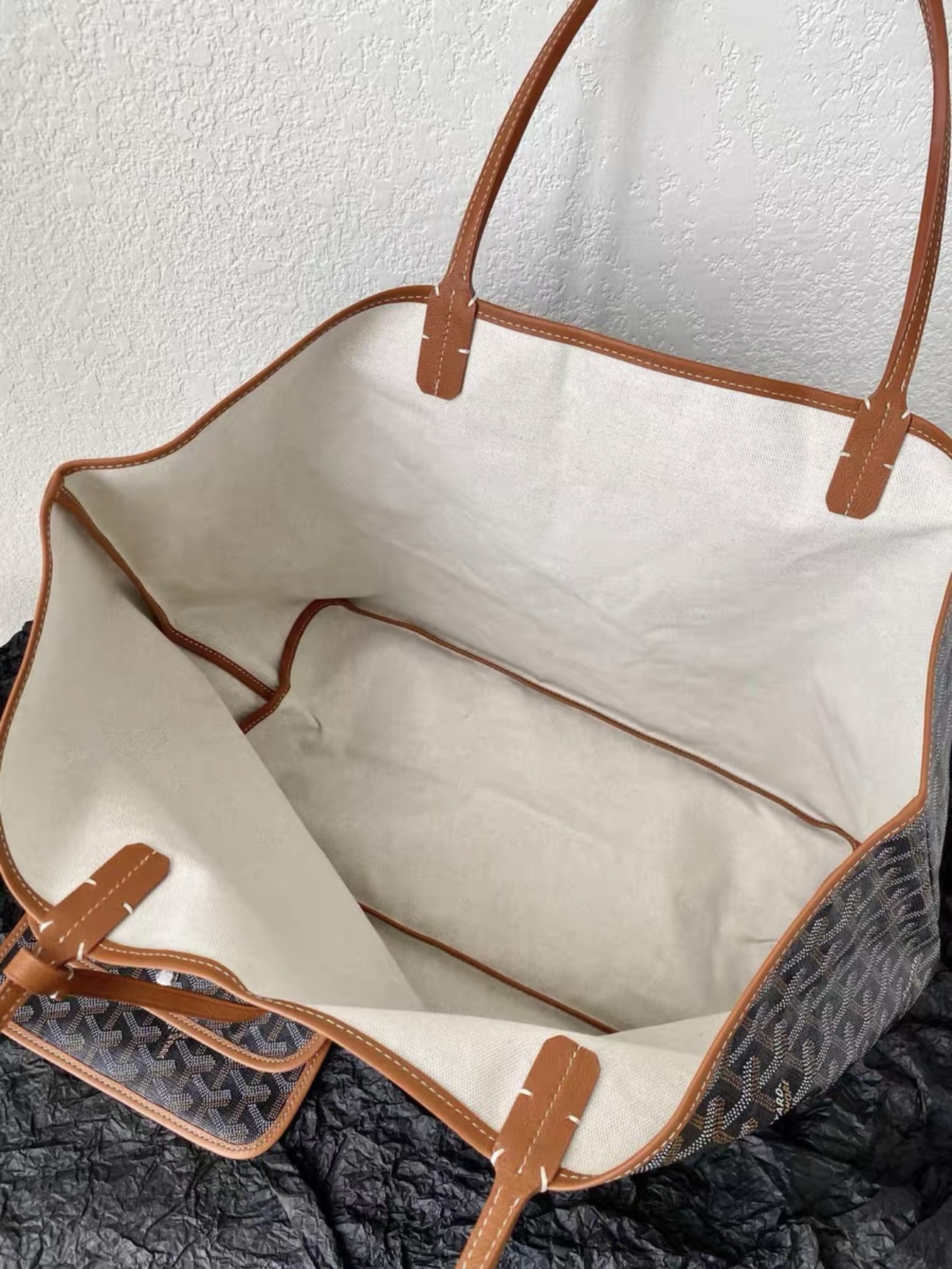 GOYARD Saint Louis Y Monogram Canvas Tote Bag