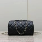 CHANEL 25P Caviar Leather Bowling Bag