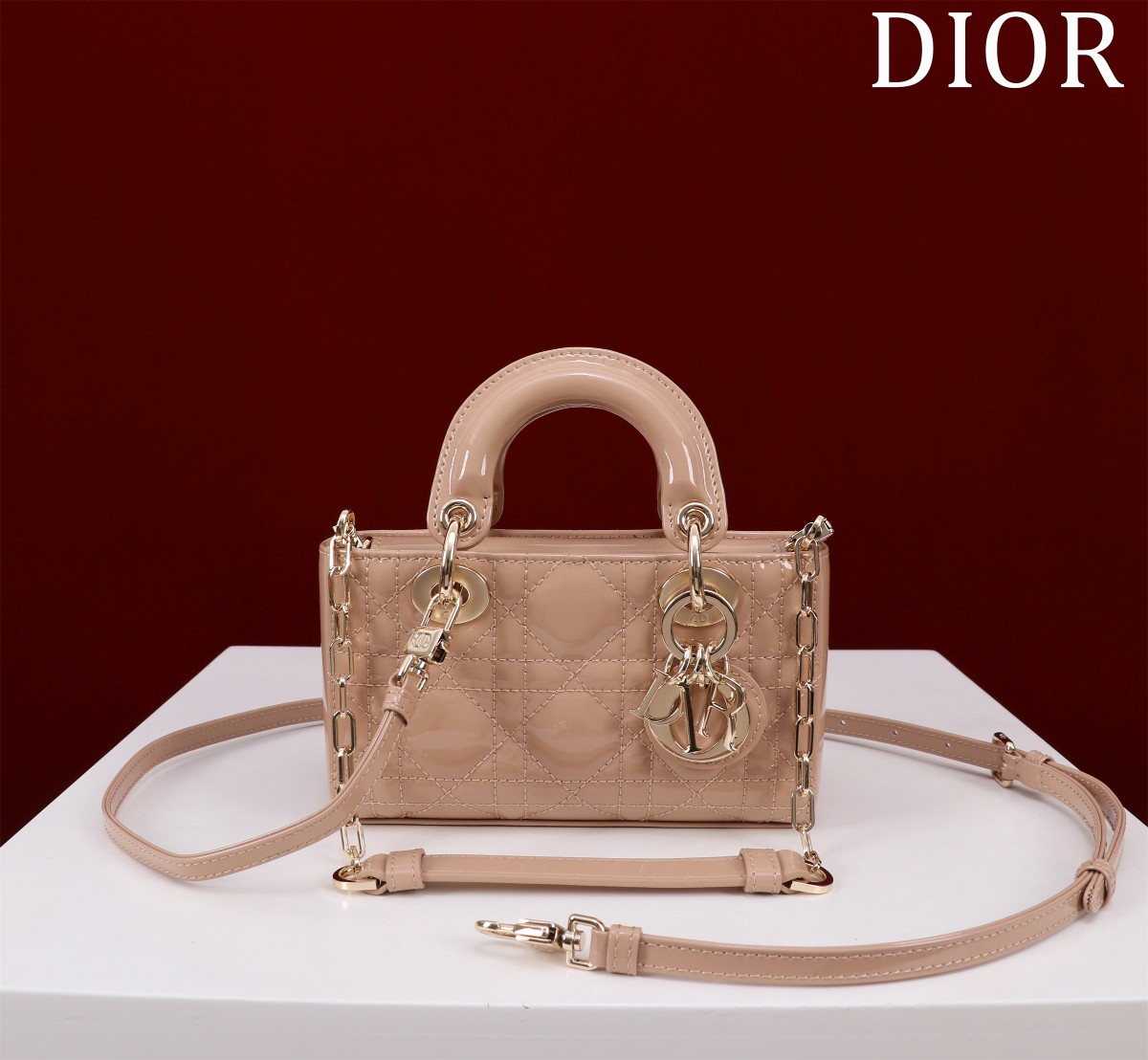 DIOR Micro Lady D-Joy Bag Cannage Patent