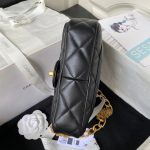 CHANEL Quilted Lambskin Shoulder Bag with Gold Fringe Chain