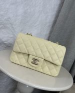 CHANEL Mini Classic Handbag Caviar Leather-20CM