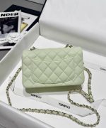 CHANEL Mini Classic Handbag Caviar Leather 20CM-Curated Rare Colors