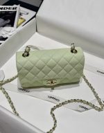 CHANEL Mini Classic Handbag Caviar Leather 20CM-Curated Rare Colors