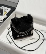 CHANEL 25A 22bag Suede Calfskin