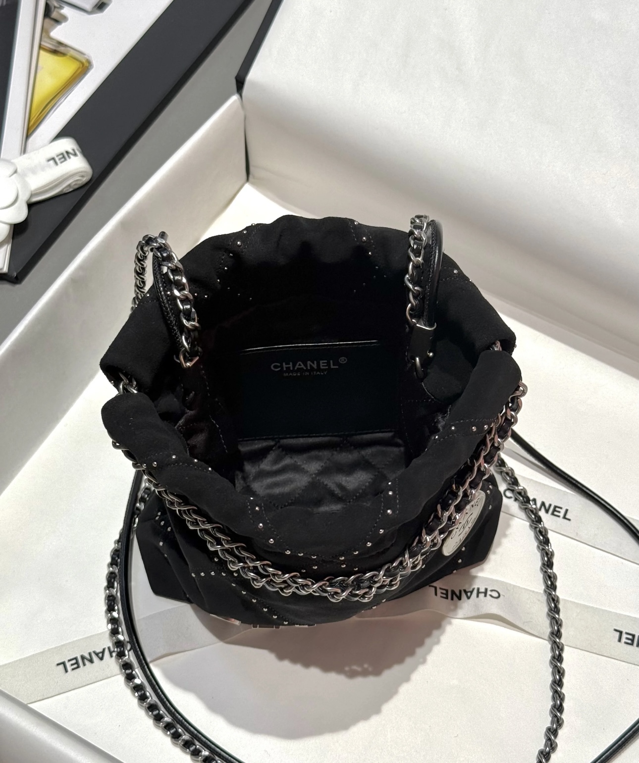 CHANEL 25A 22bag Suede Calfskin