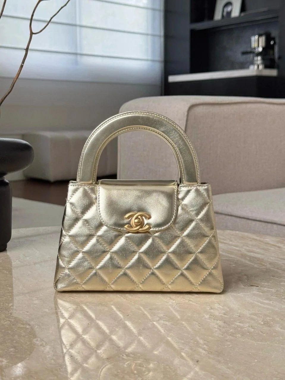 CHANEL 25A Kelly-Metallic Color