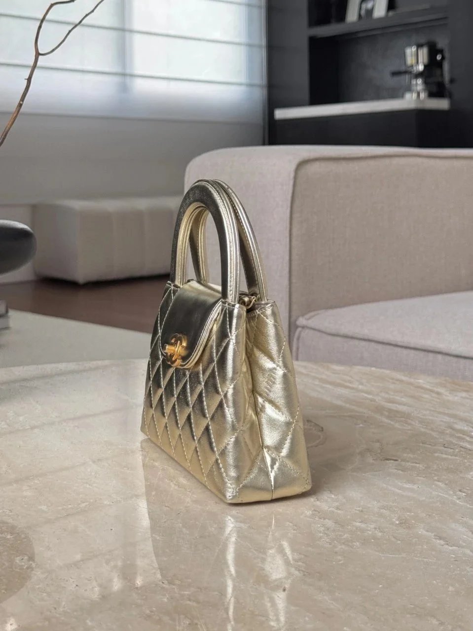 CHANEL 25A Kelly-Metallic Color