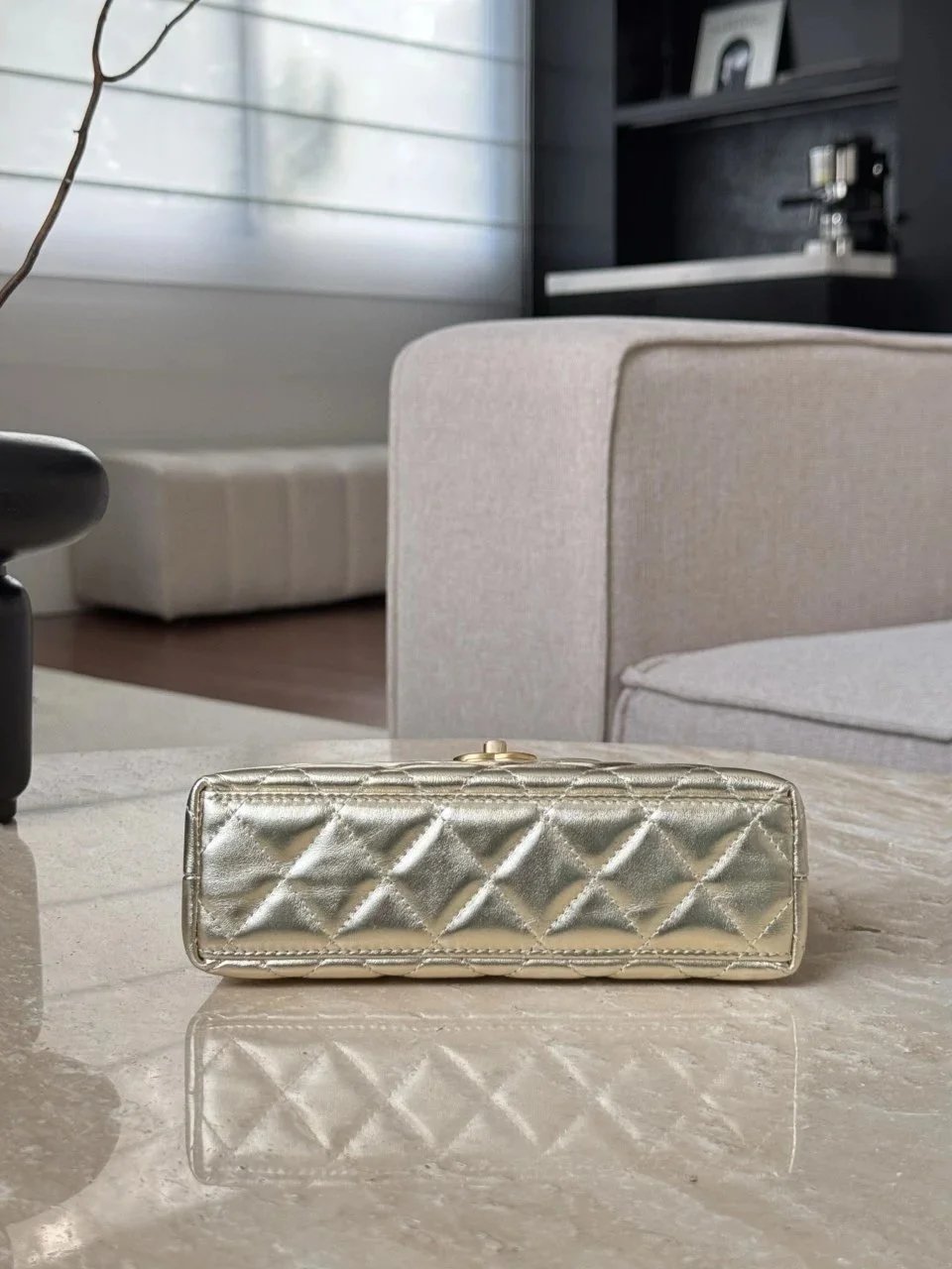 CHANEL 25A Kelly-Metallic Color