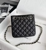 CHANEL Grained Embossed Calfskin Leather Hobo Bag