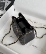 CHANEL Grained Embossed Calfskin Leather Hobo Bag