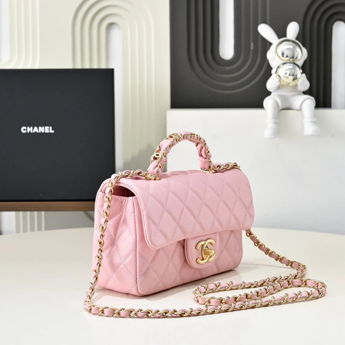 CHANEL 25B Mini Flap Bag with CC Top Handle