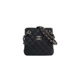 CHANEL Grained Embossed Calfskin Leather Hobo Bag
