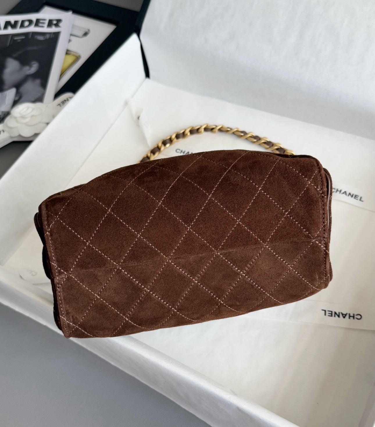 CHANEL 25 Hobo Bag Suede