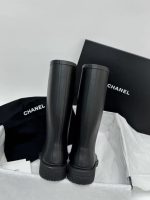 CHANEL Rain Wellington Rubber Boots