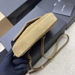 YSL college mini in quilted ted suede