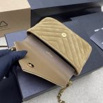 YSL college mini in quilted ted suede