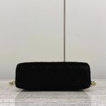 CHANEL Rectangular Velvet Flap Bag with Gold Chain