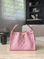 CHANEL 25A Hobo Bag Caviar leather-Pink