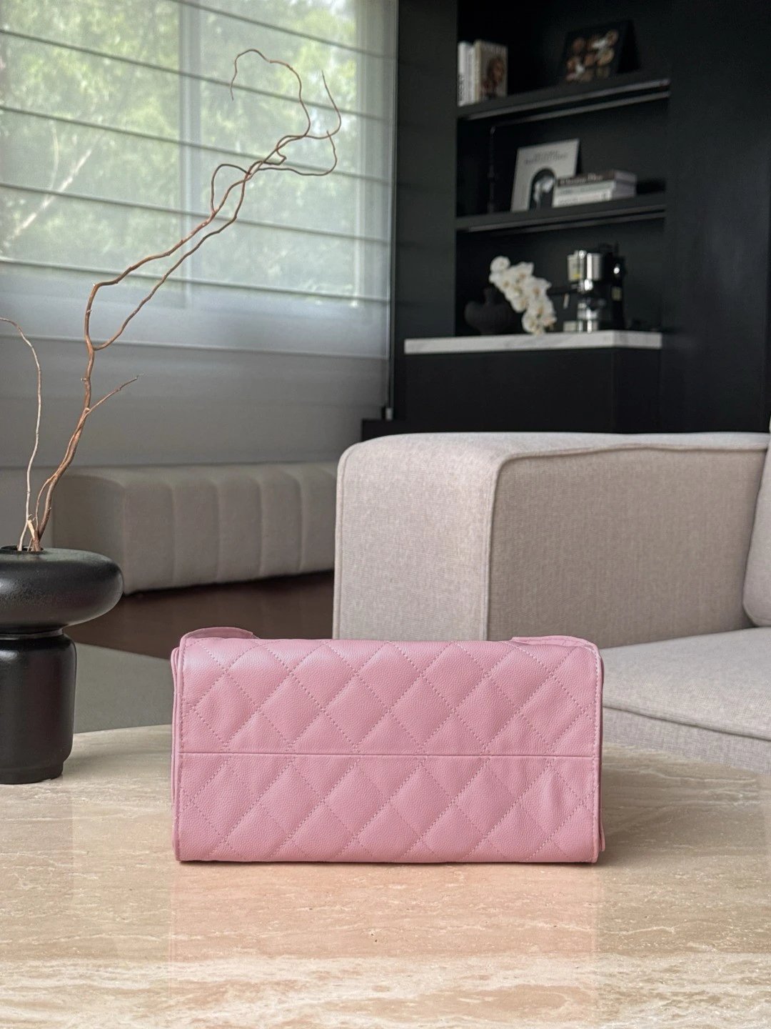 CHANEL 25A Hobo Bag Caviar leather-Pink