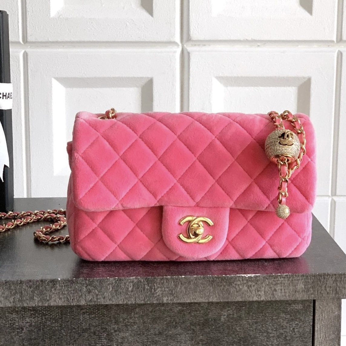 CHANEL 25B Classic Flap with Mini Rectangular Ball & Diamond Lock