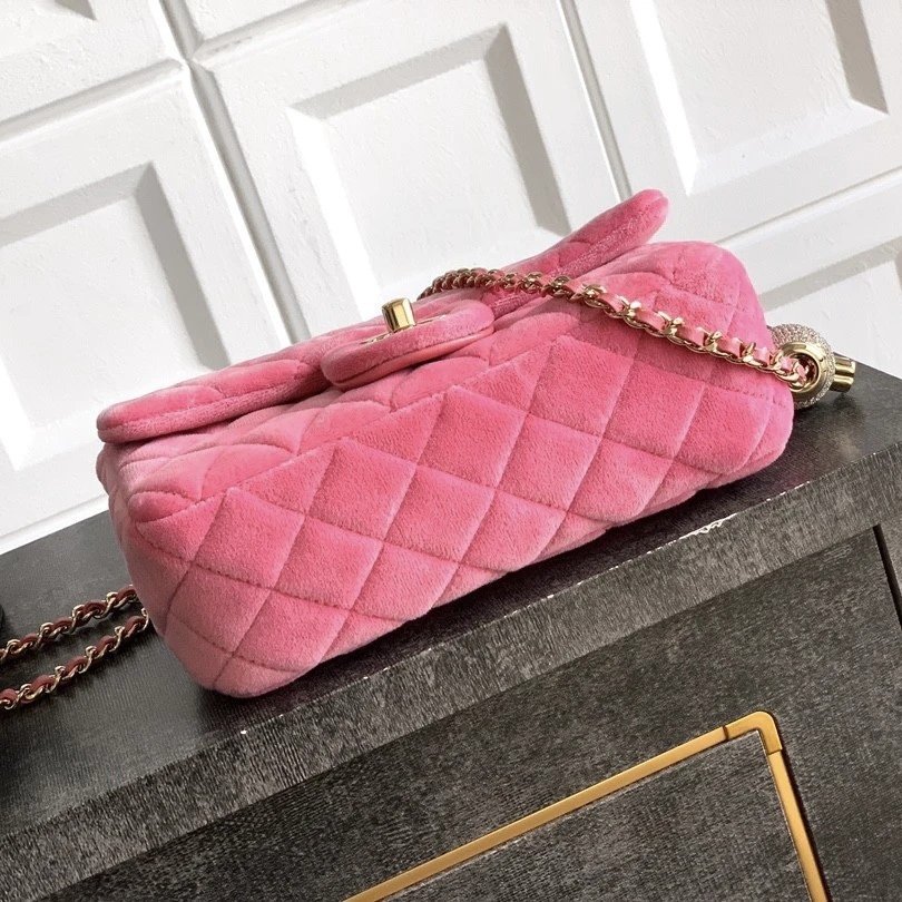 CHANEL 25B Classic Flap with Mini Rectangular Ball & Diamond Lock