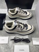 CHANEL 25C lacing flat low top casual sneakers