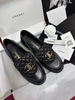 CHANEL Lambskin Quilted CC Turnlock Loafers