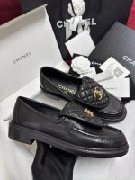 CHANEL Lambskin Quilted CC Turnlock Loafers